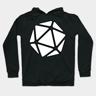 Blank D20 Logo (White Print) Hoodie